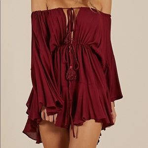 Showpo montana playsuit in wine